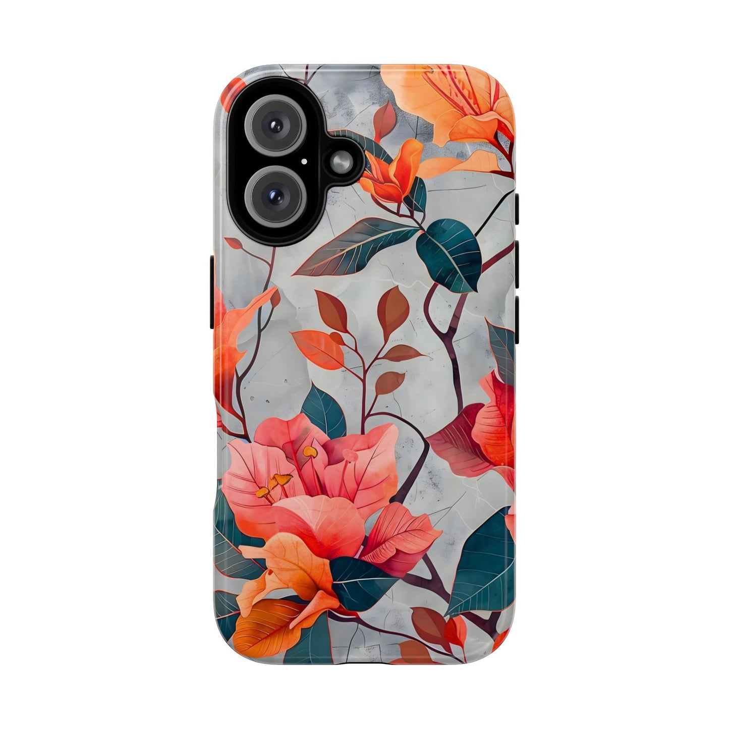 Floral Phone Case - Tough Cases, Protective Cover, Smartphone Accessories, Gift for Her, Stylish Tech Gear, Floral Designs