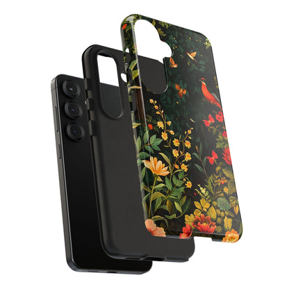 Floral Tough Phone Case, Nature-Inspired Design, Ideal for Garden Lovers, Gift for Birthdays, Christmas, Eco-Friendly Accessory