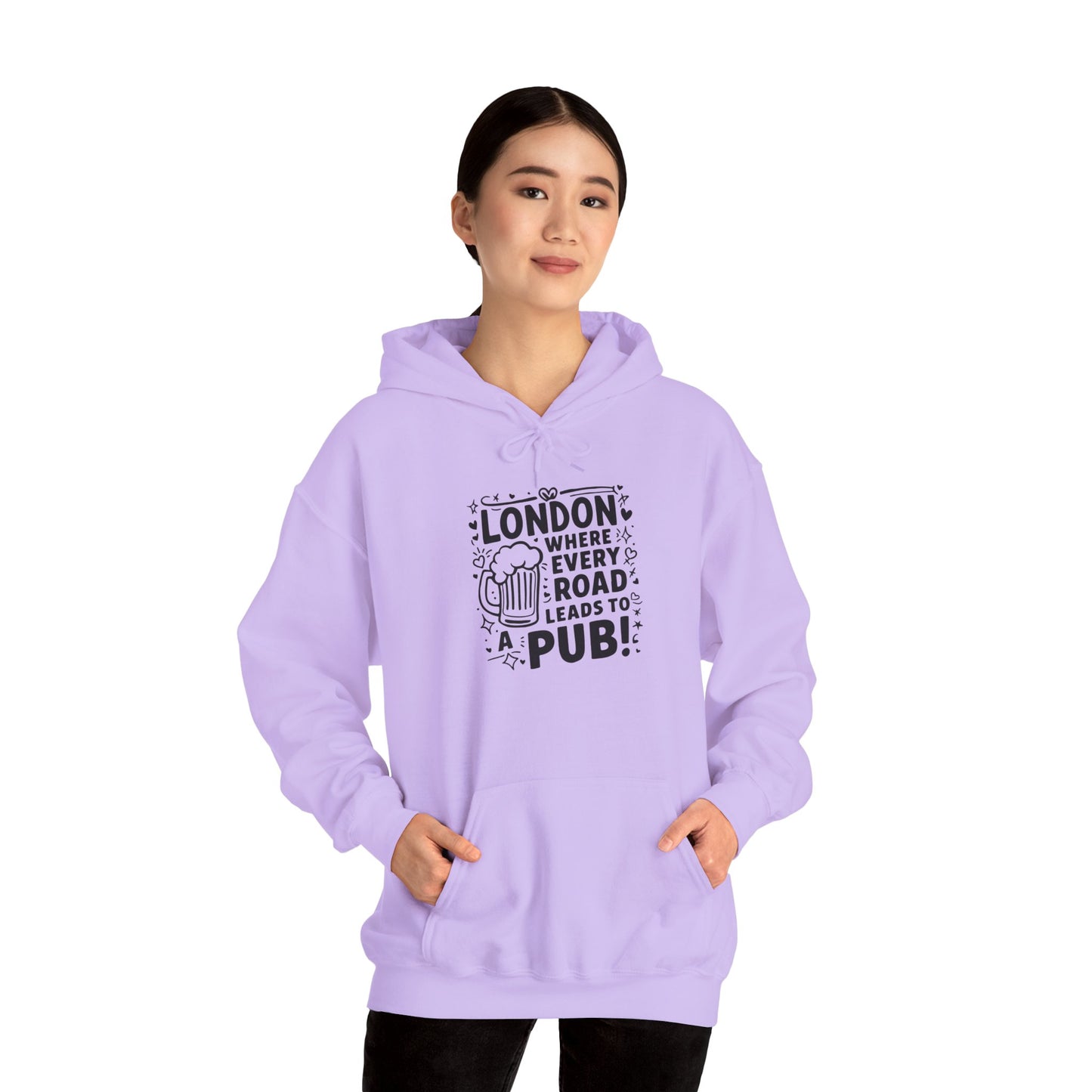 Unisex Heavy Blend™ Hooded Sweatshirt - London's Pub leading Roads