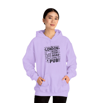 Unisex Heavy Blend™ Hooded Sweatshirt - London's Pub leading Roads