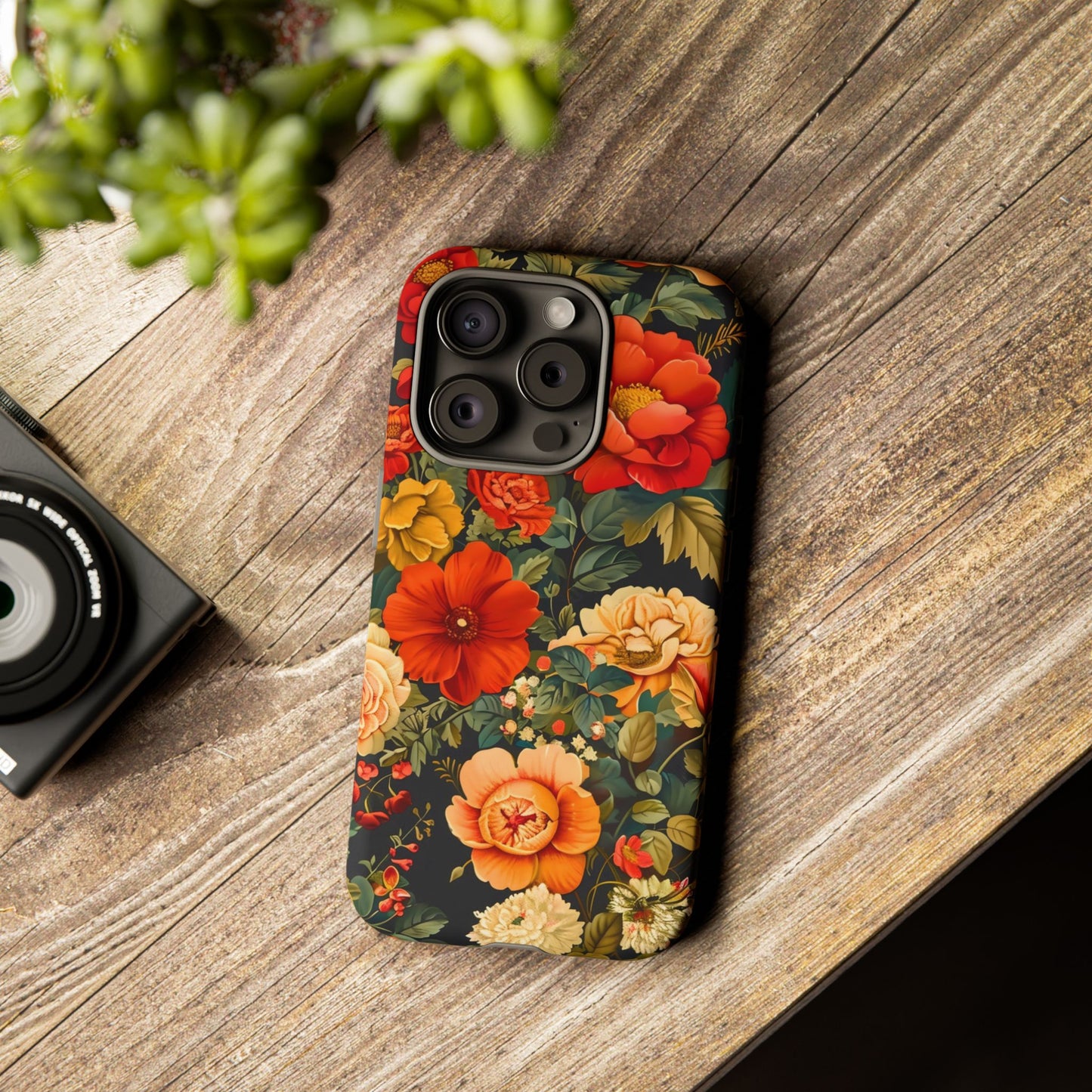 Floral Phone Case, Tough Cases, Decorative Tech Accessories, Gift for Her, Nature Lover Gift, Boho Style Case, Spring Floral Cover