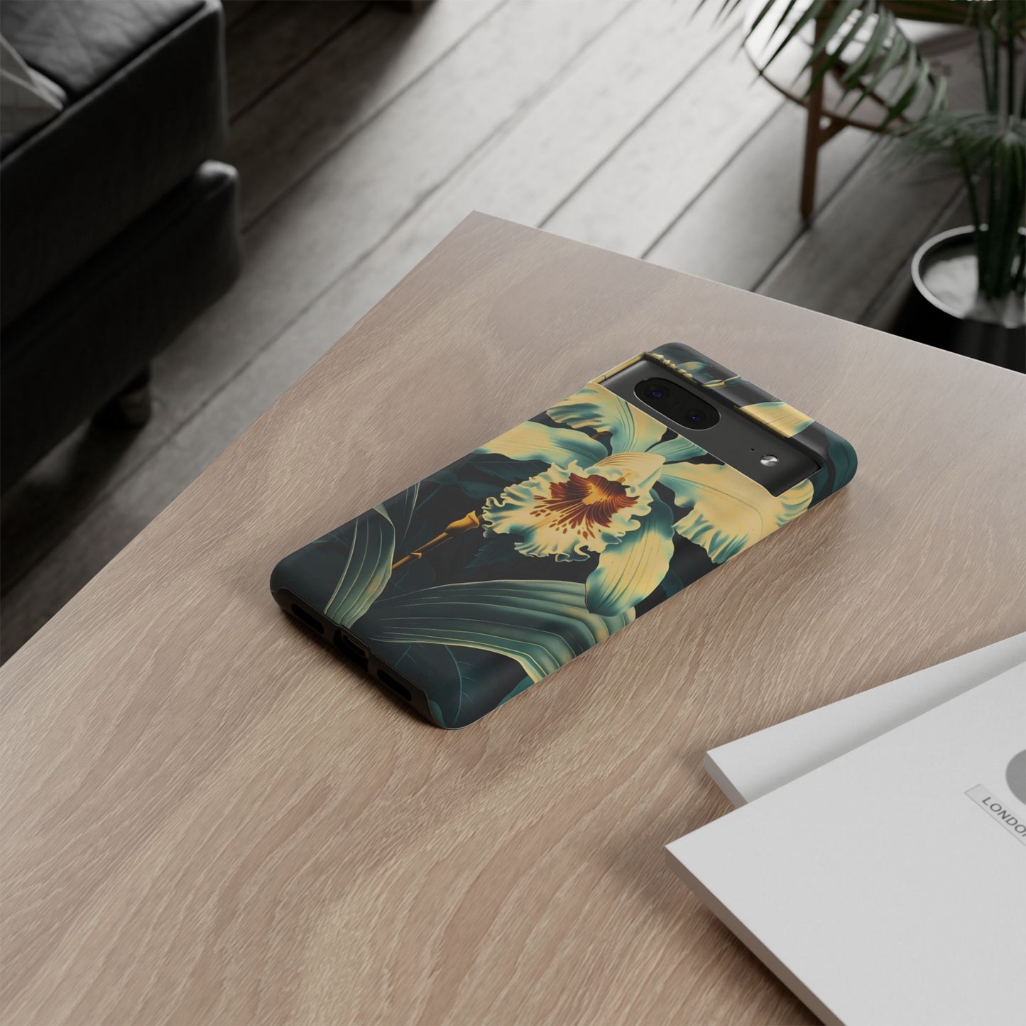 Floral Phone Case - Tough Cases with Orchid Design, Durable Smartphone Cover for Nature Lovers, Floral Gift for Her, Botanical [...]