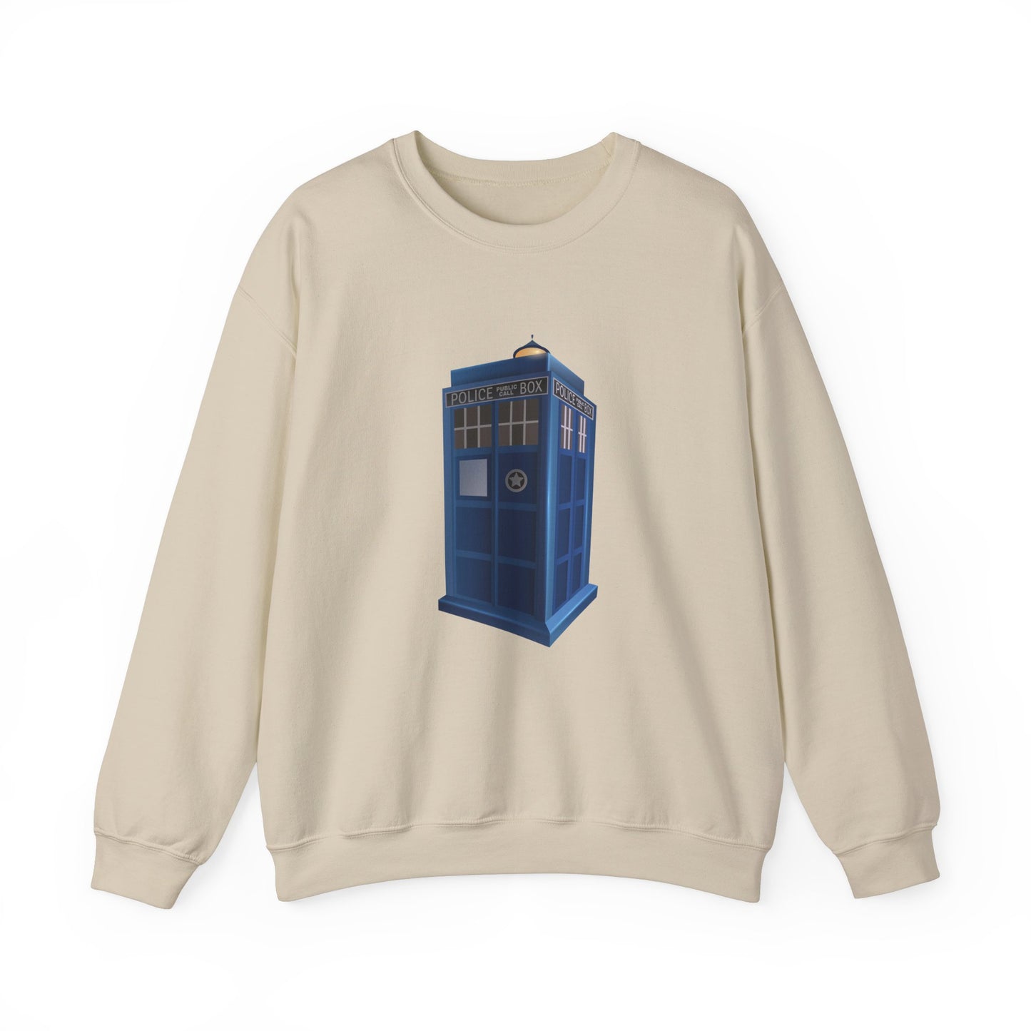 Unisex Heavy Blend™ Crewneck Sweatshirt Trendy - British Police Public Call Box