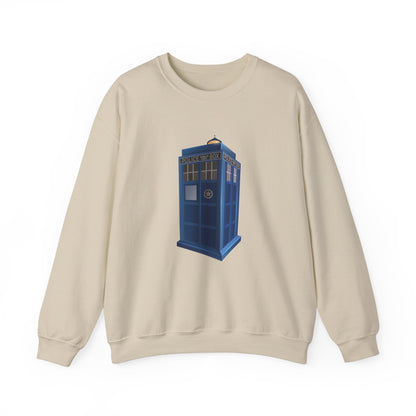 Unisex Heavy Blend™ Crewneck Sweatshirt Trendy - British Police Public Call Box