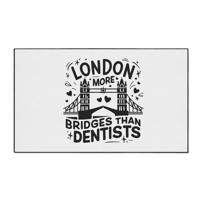 London is having more Bridges - London-Themed Heavy Duty Floor Mat: Perfect for Home Decor, Kitchen, Office, Gifts, and Occasions!