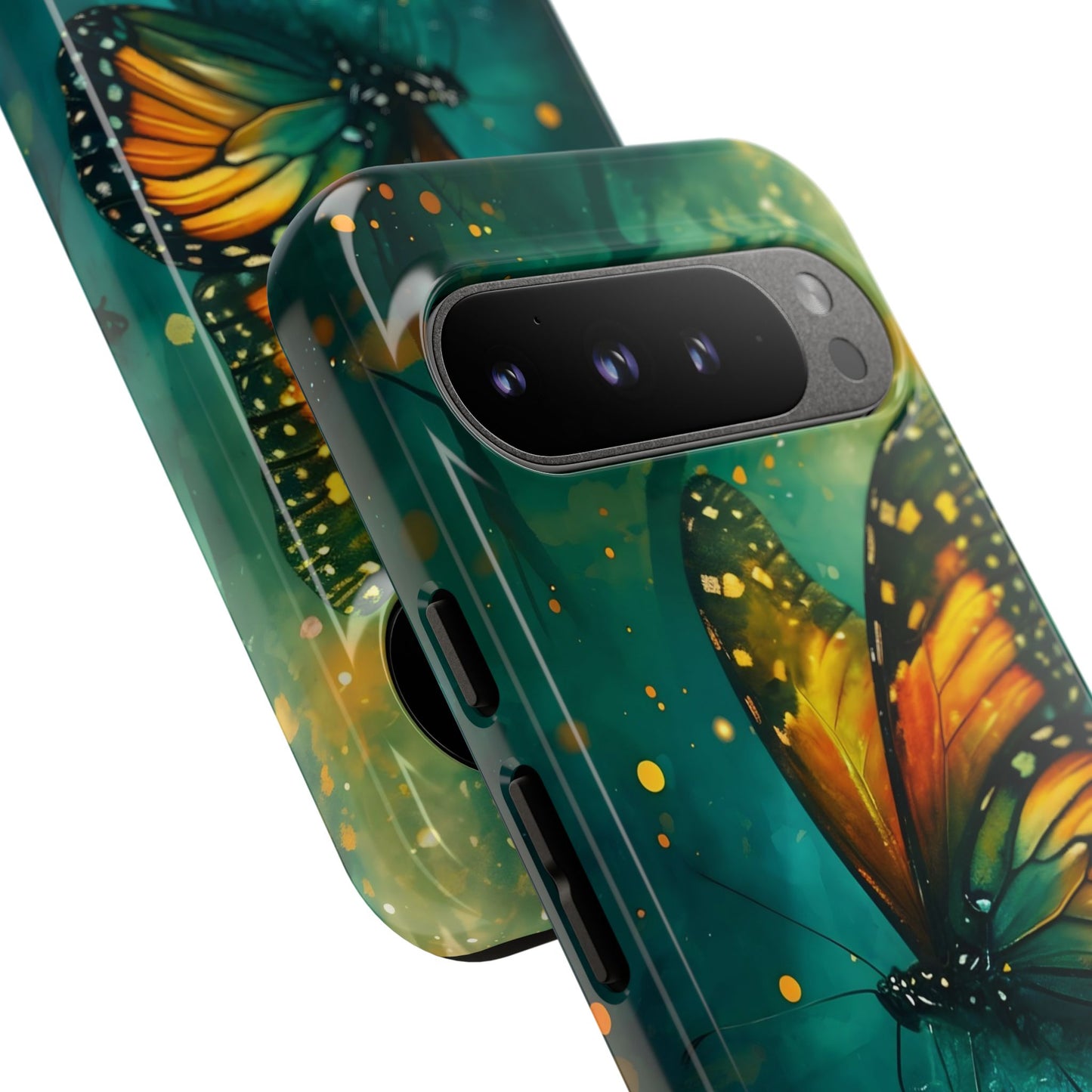 Colorful Butterfly Phone Case, Tough Cases for iPhone and Samsung, Cute Tech Accessories, Nature Lovers Gift, Vibrant Floral Design