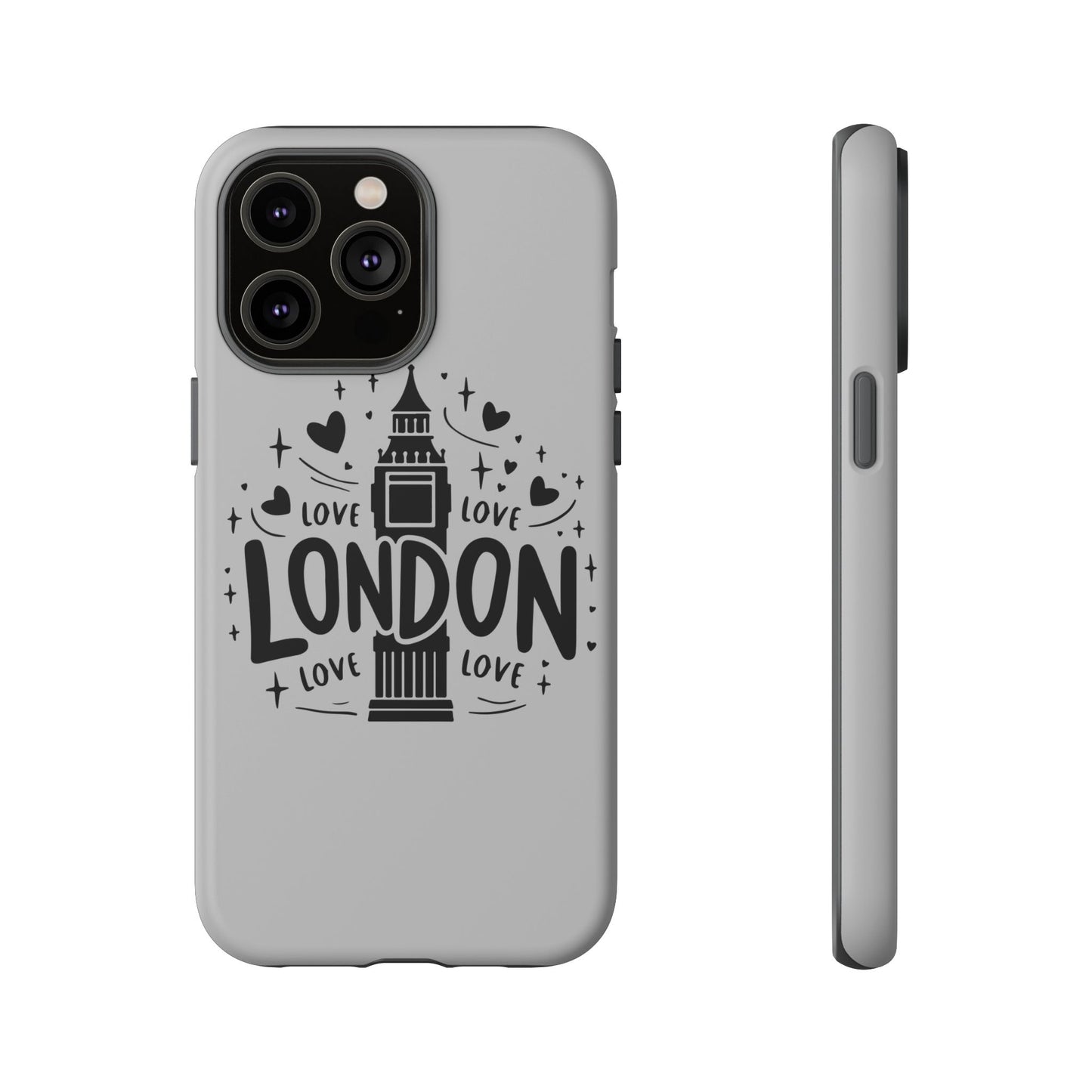 London Love Phone Case, Tough Cases, Stylish Phone Accessories, Unique Gift for Travelers, London Souvenir, Love Design