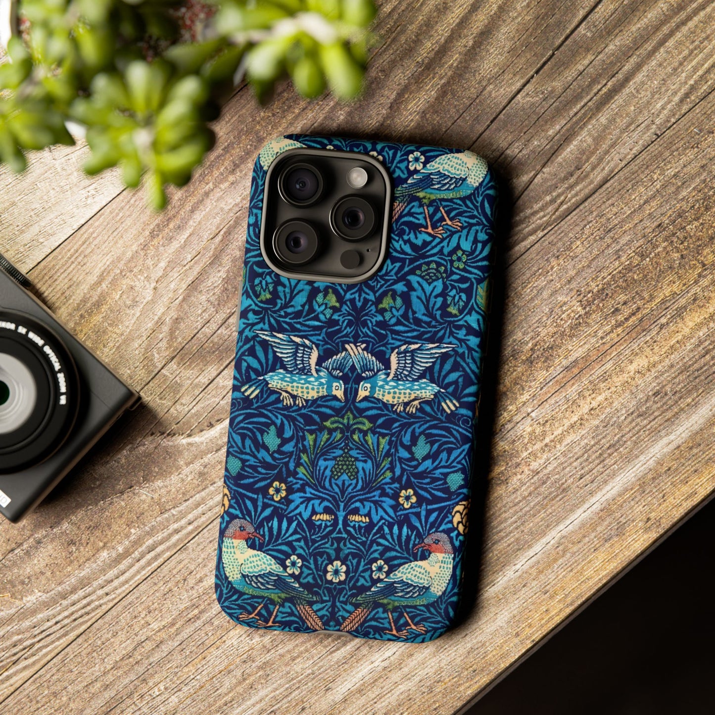 Elegant Bird Pattern Phone Case | Nature Lover Gift, Stylish Mobile Cover, Floral Design, Eco-Friendly, Unique Cell Phone Protector