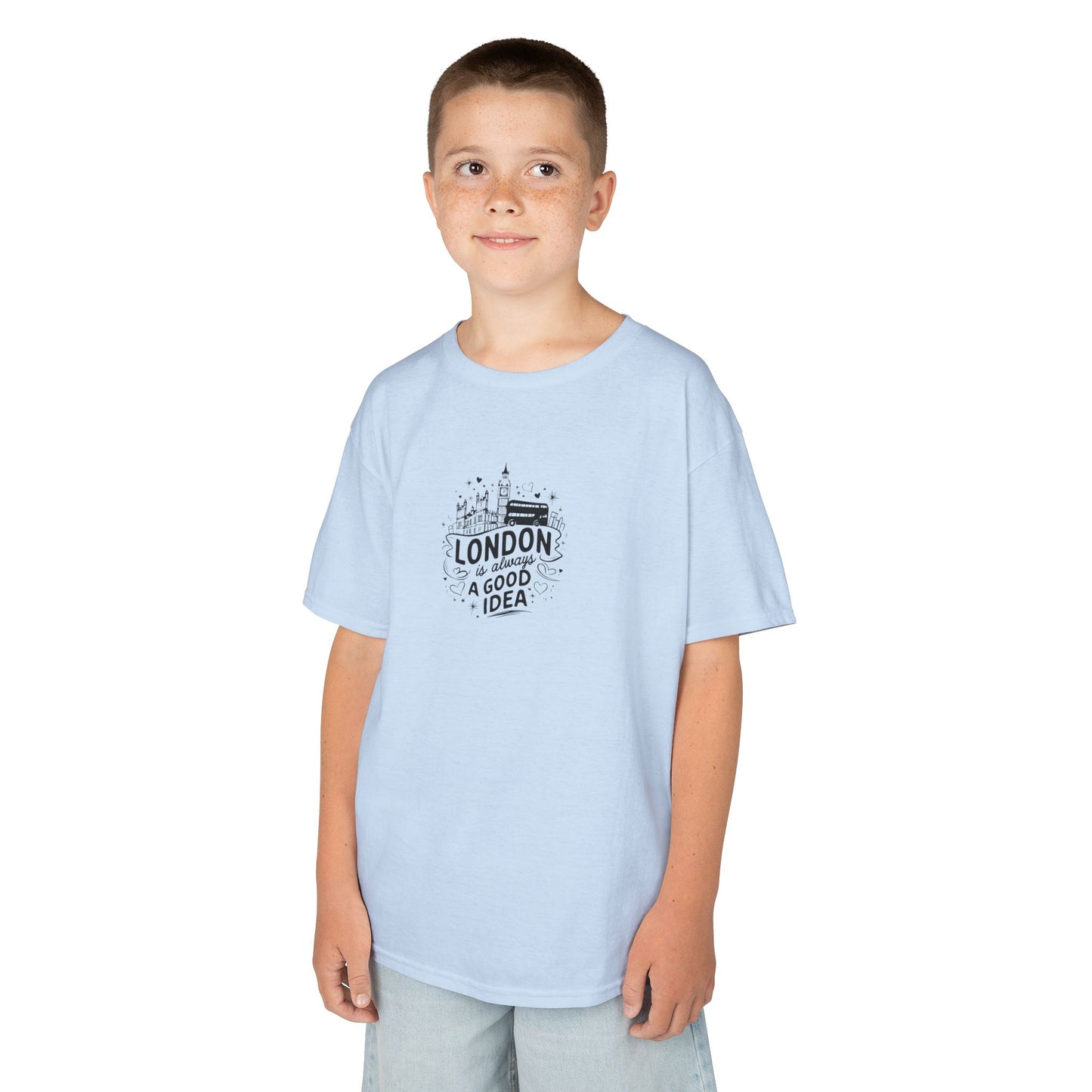 Kids London Tee - London is always a good Idea -  Graphic Cotton T-Shirt