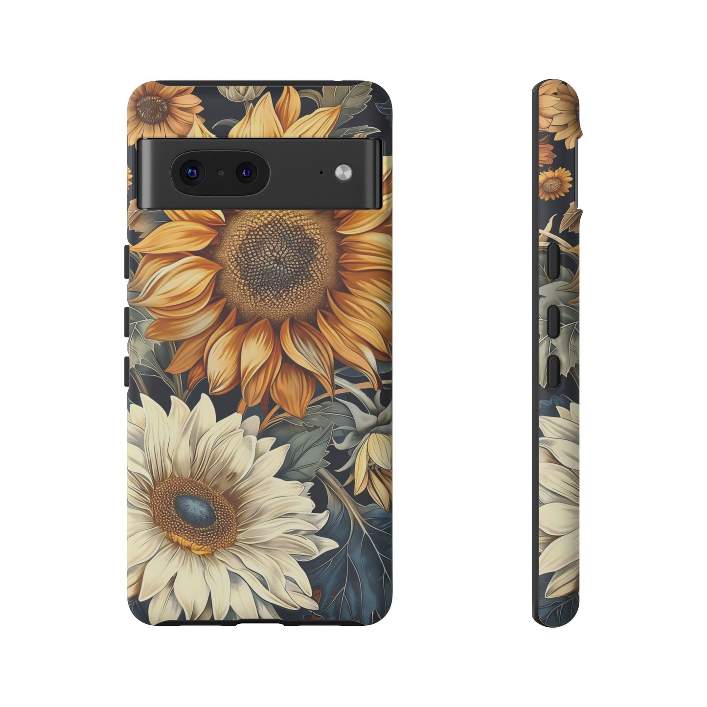 Floral Phone Case for Tough Cases, Sunflower Design, Nature Lover Gift, Birthday Present, Eco-Friendly Accessories, Summer Vibes