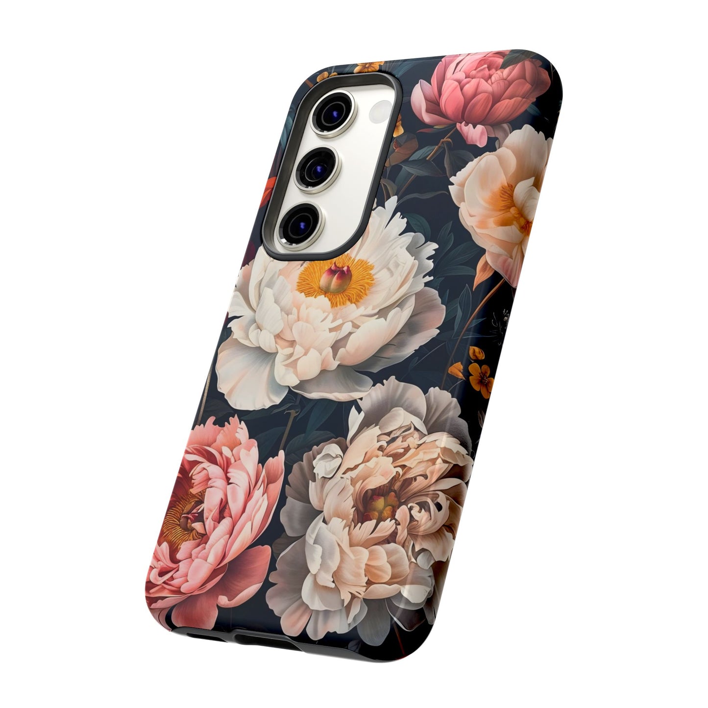 Floral Phone Case, Tough Phone Cover, Flower Design, Unique Gift for Her, Trendy Accessory, Spring Decor