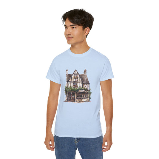 Unisex Ultra Cotton Tee - Classic Architectural Elegant House