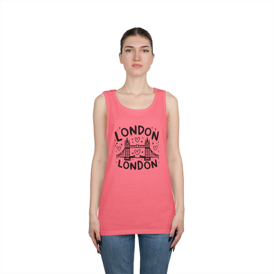 Unisex Heavy Cotton Tank Top8 - Lovely London