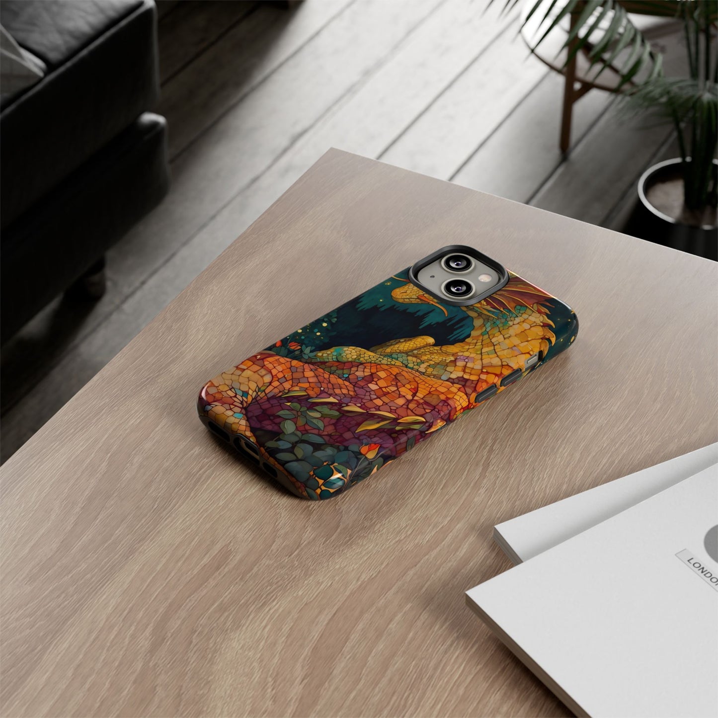 Dragon Art Phone Case, Tough Phone Cover, Fantasy Gift, Unique Mobile Accessory, Dragon Lover Gift, Stylish Protection