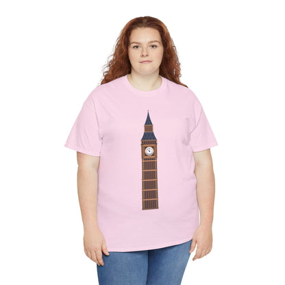 Unisex Heavy Cotton Tee - Keeping Time - The Clock Tower of Westminster