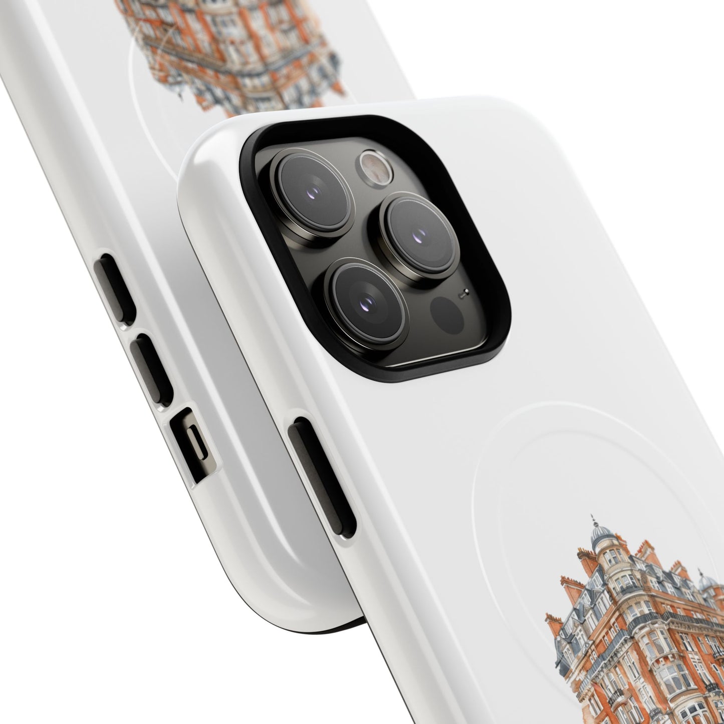 Elegant Tough Magnetic Case with Urban Design, Phone Case, Smartphone Protector, Gift for Her, Unique Tech Accessories