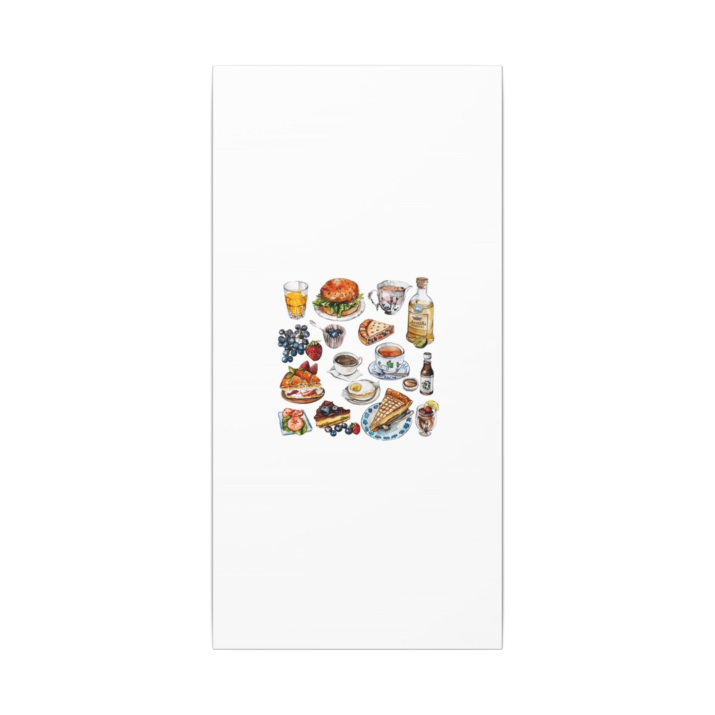 Breakfast Feast Canvas Print, Food Art, Kitchen Decor, Gifting for Food Lovers, Brunch Vibes, Wall Art
