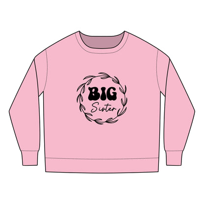 Toddler Sweatshirt - Big Sister Retro SVG PNG Design - Cozy Kids Apparel for New Siblings