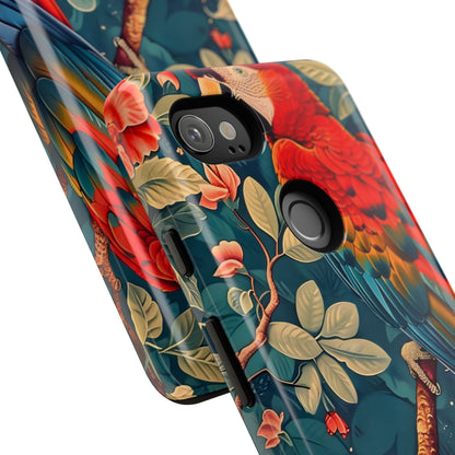 Tough Cases - Colorful Parrot Phone Case, Tropical Bird Phone Cover, Nature Lover Gift, Animal Print Case, Eco-Friendly Accessories