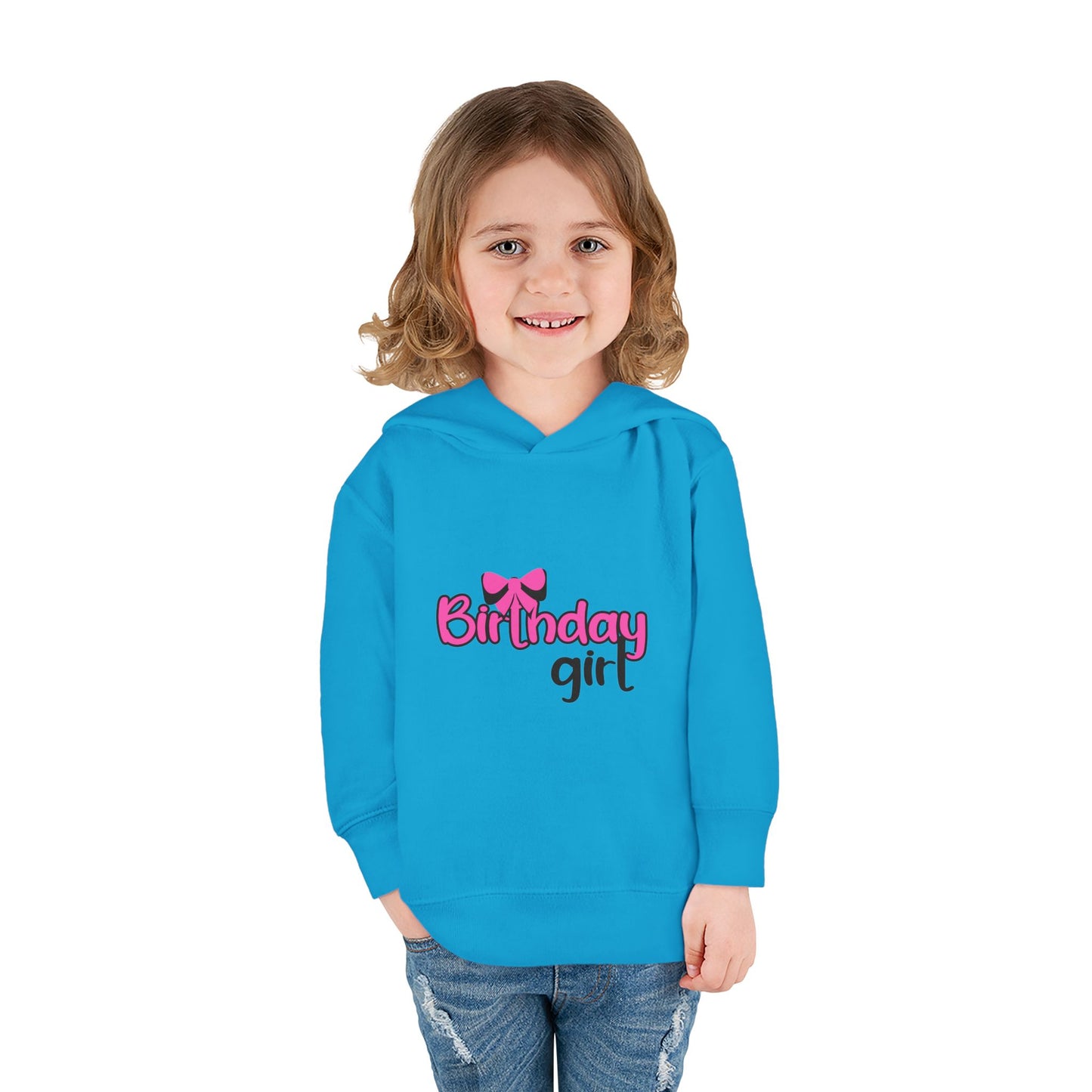 Birthday Girl Toddler Hoodie - Cute Pullover Fleece for Celebrations