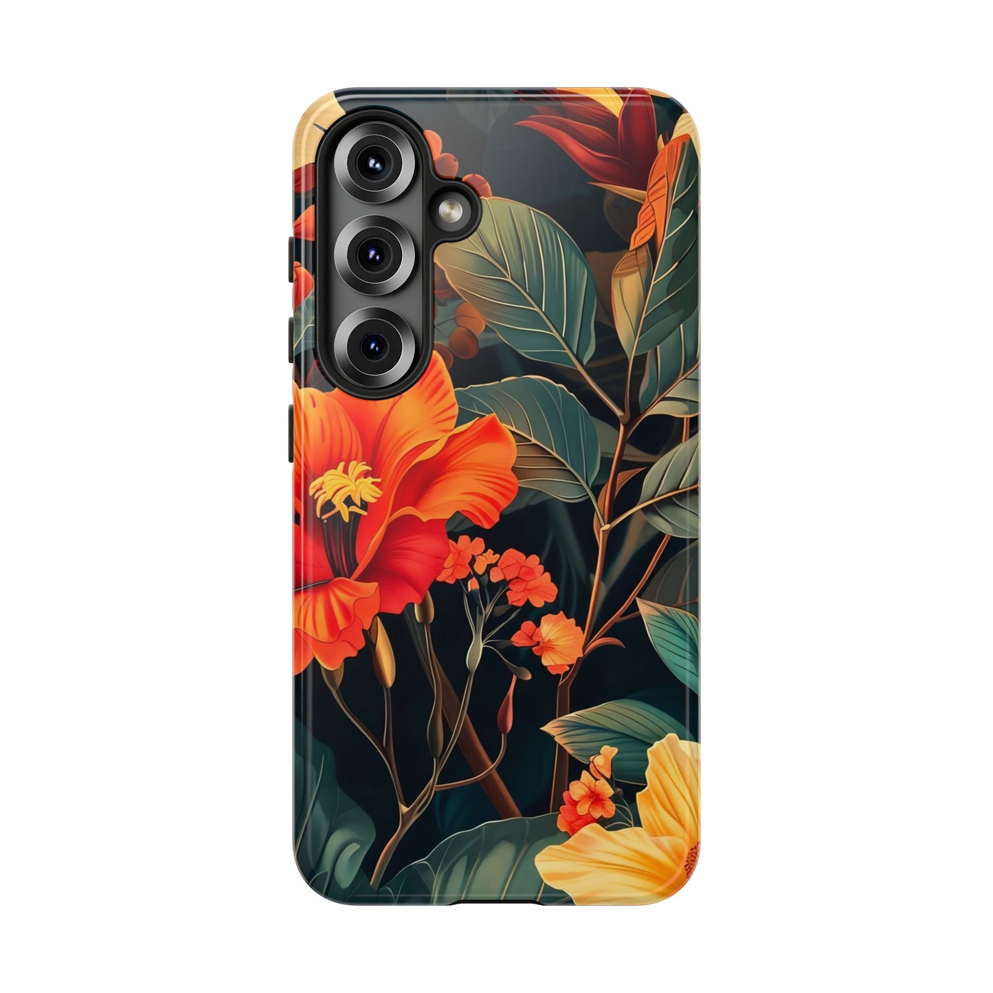 Tough Floral Phone Case | Tropical Vibe, Gift for Nature Lovers, Summer Beach Accessory, Floral Pattern, Trendy Phone Accessories