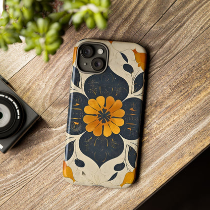 Floral Phone Case - Tough Cases, Botanical iPhone Cover, Vintage Flower Design, Durable Smartphone Protection, Unique Gift Idea