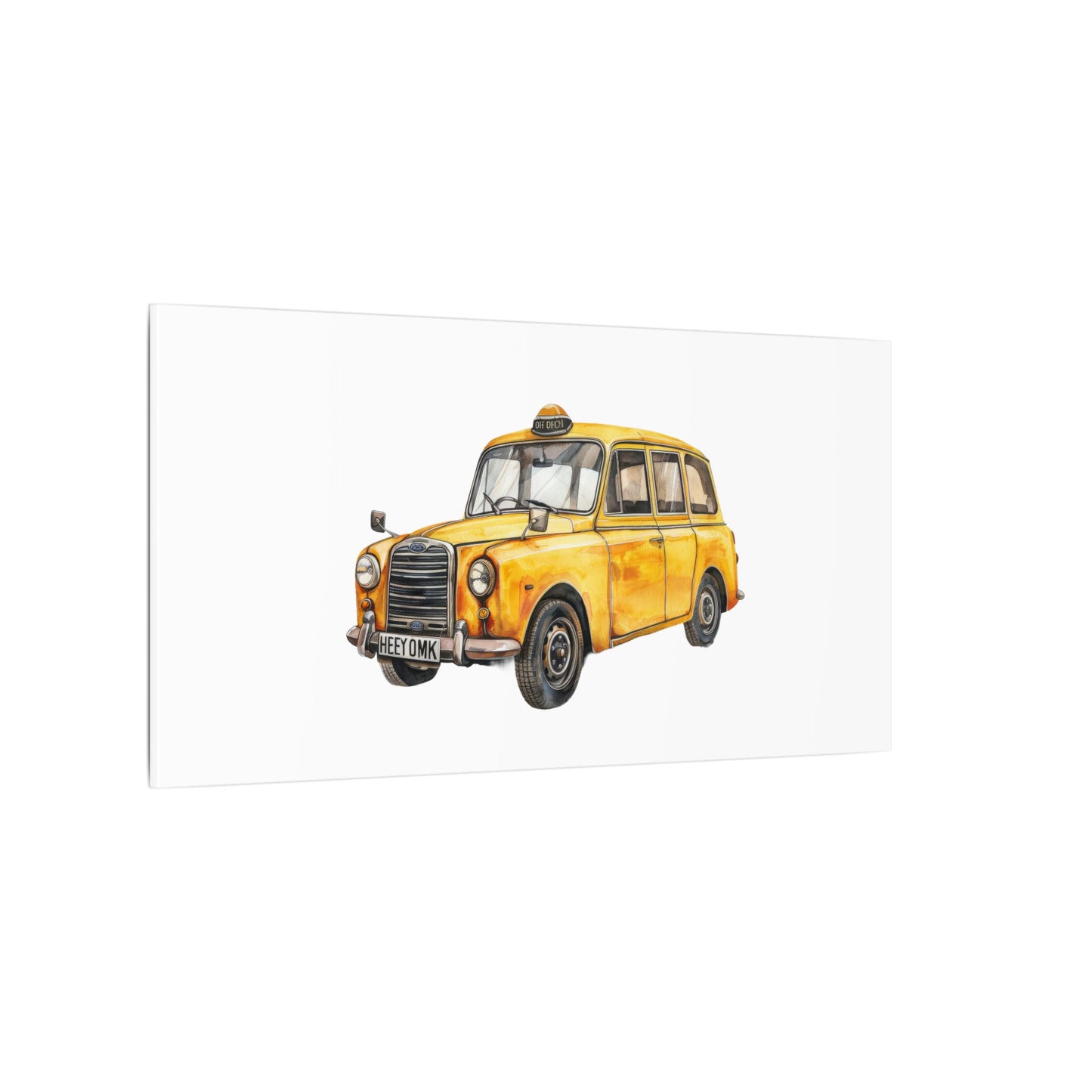 Vintage Taxi Matte Canvas, Stretched, 0.75" (Multi-Size)