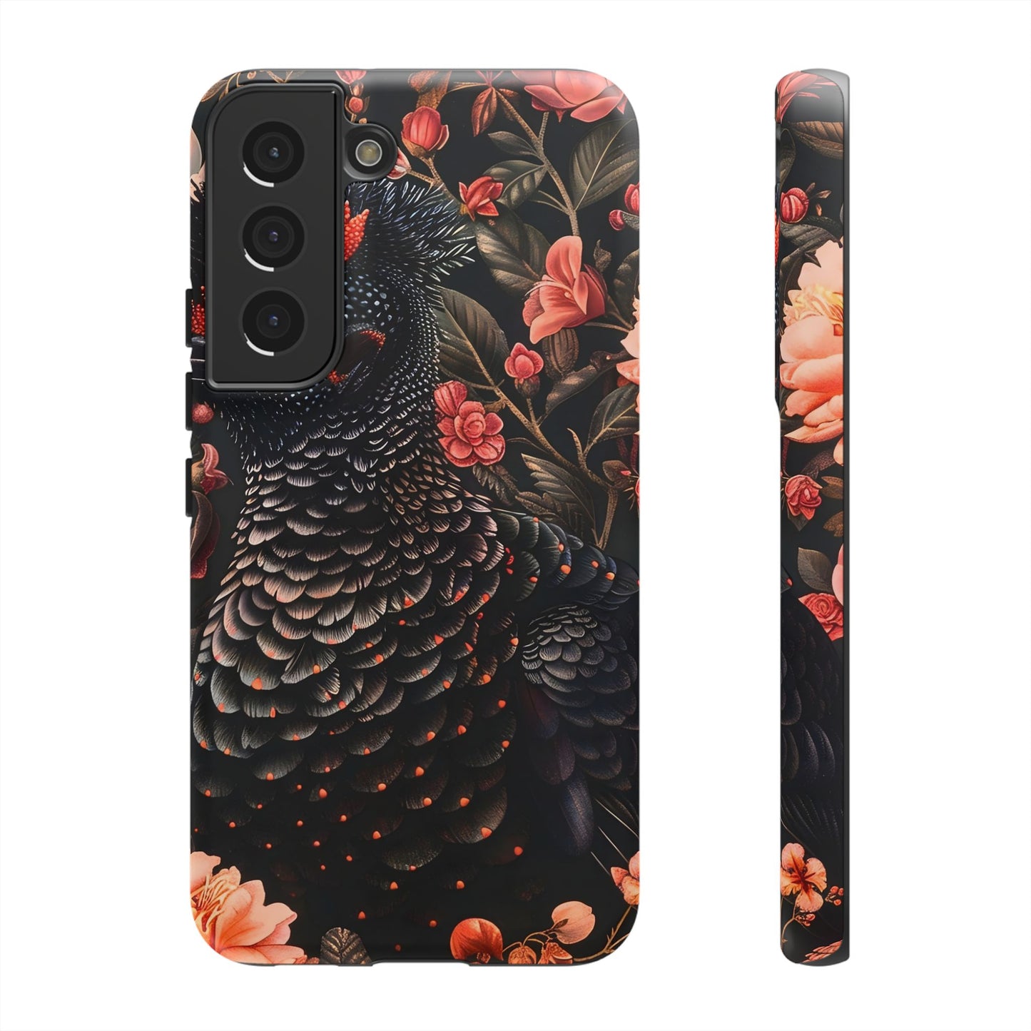 Tough Cases: Floral Design Phone Case, Stylish Protection for Your Phone, Unique Gift for Bird Lovers, Vibrant Floral Art, [...]