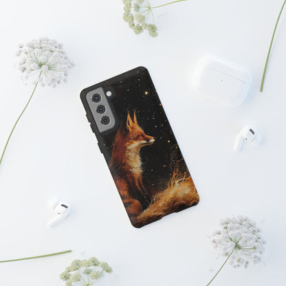 Phone Case with Artistic Fox Design, Cozy Gift for Nature Lovers, Cute Animal Case for Holiday, Unique Decorative Cover
