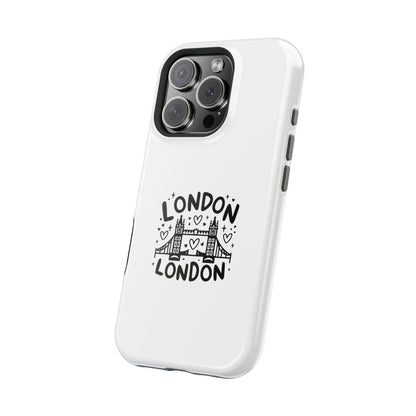 London-Themed Magnetic Phone Case, Cute Phone Cover, Trendy Gift for Travelers, City Lovers, Unique Accessory for iPhone
