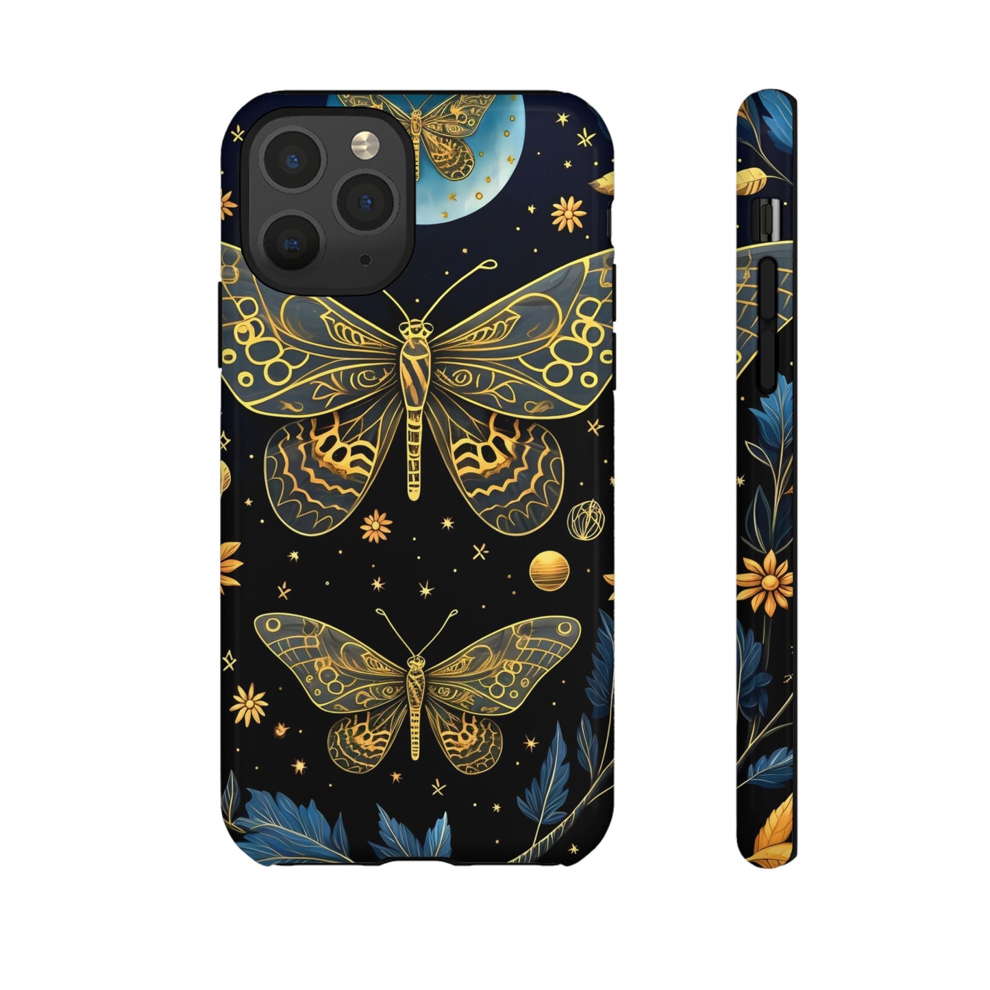 Butterfly Galaxy Phone Case | Tough Cases for Nature Lovers, Unique Phone Covers, Gift for Her, Boho Style, Floral Design