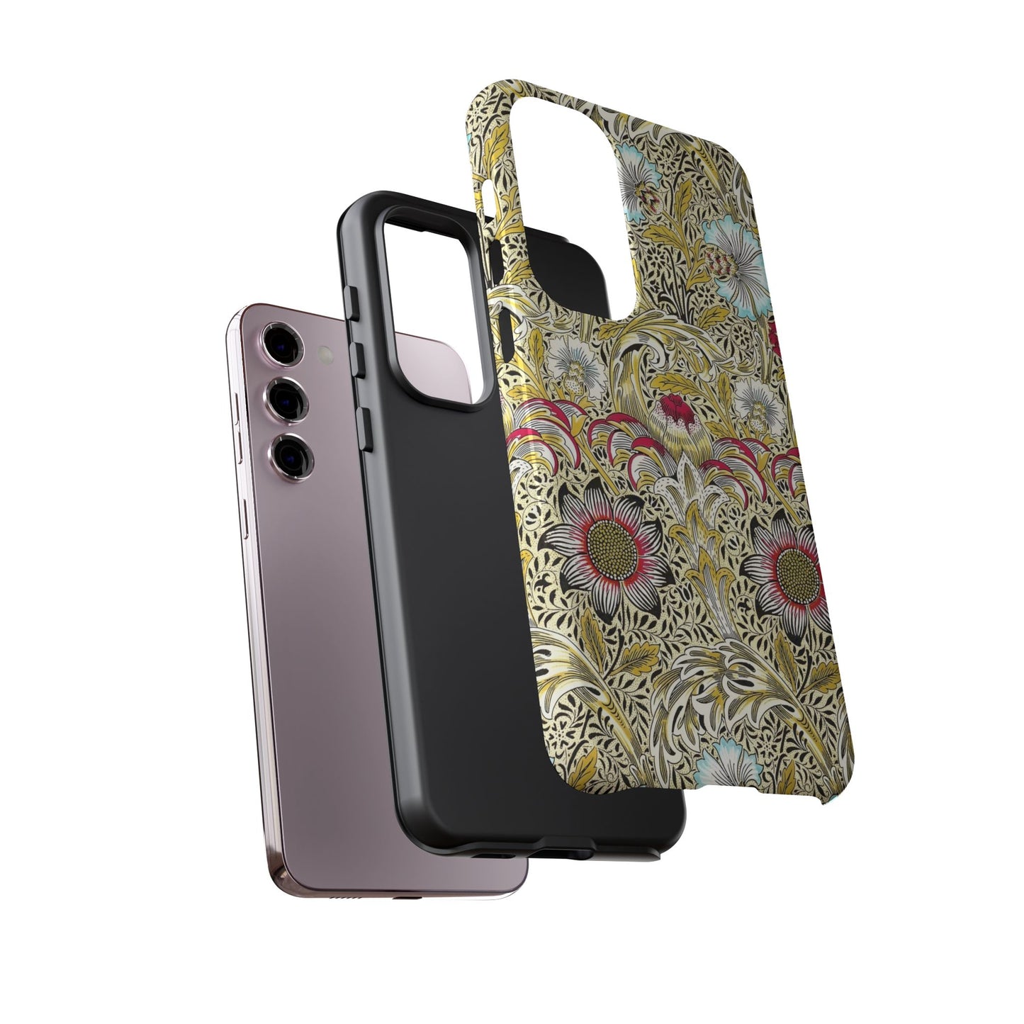 Floral Phone Case - Tough Cases, Floral Design, Stylish, Protective, Unique Gift for Her, Phone Accessories