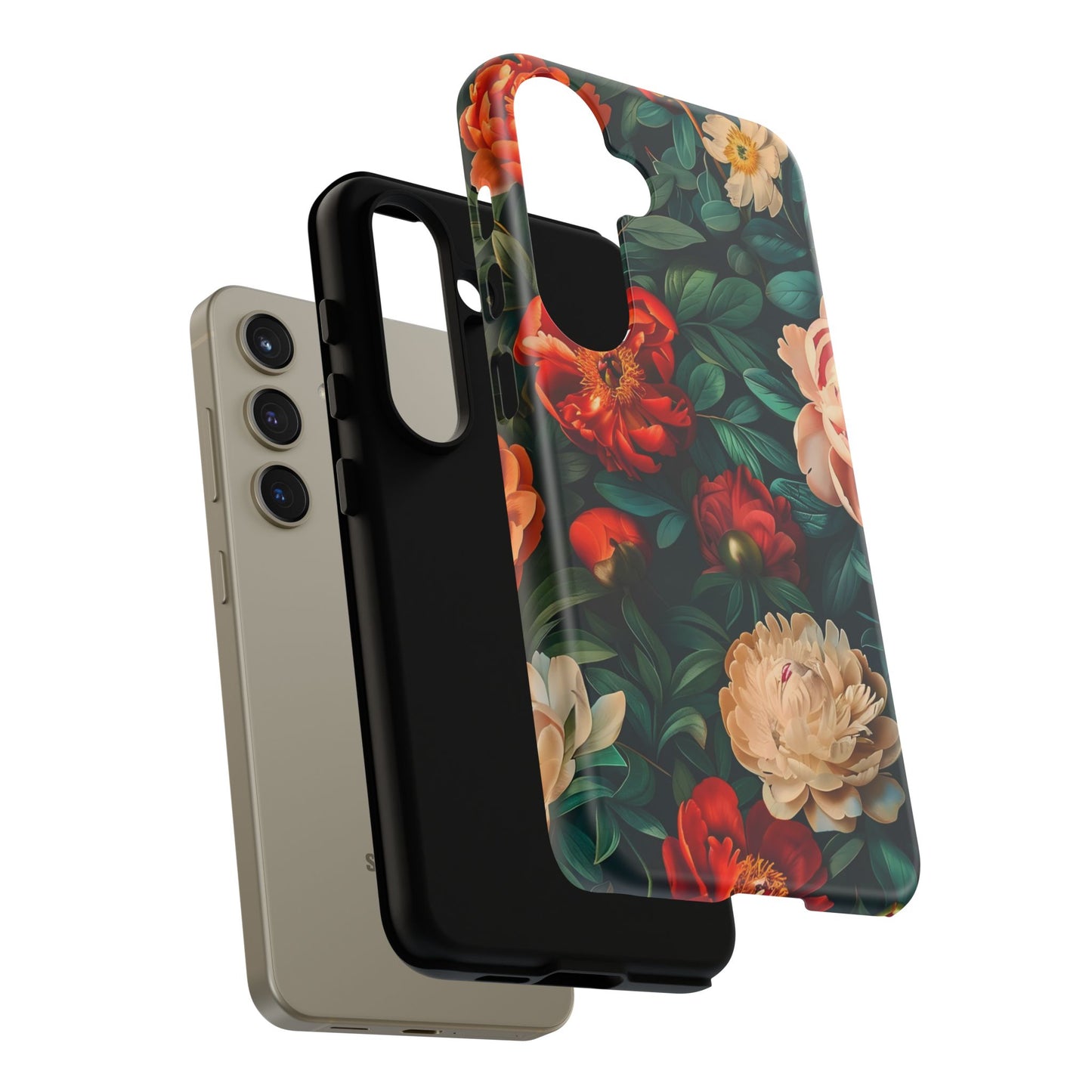 Floral Phone Case - Tough Cases, Vibrant Protection, Gift for Her, Cute Floral Design, Trendy Accessory, Perfect for Spring