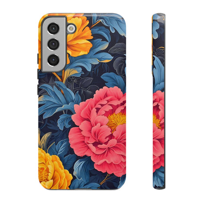 Floral Phone Case, Tough Cases, Stylish Mobile Cover, Gifts for Her, Phone Accessories, Unique Flower Design