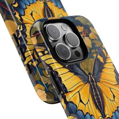 Colorful Butterfly Phone Case, Floral Design, Tough Cases, Protective Cover, Gifts for Nature Lovers, Birthday Present