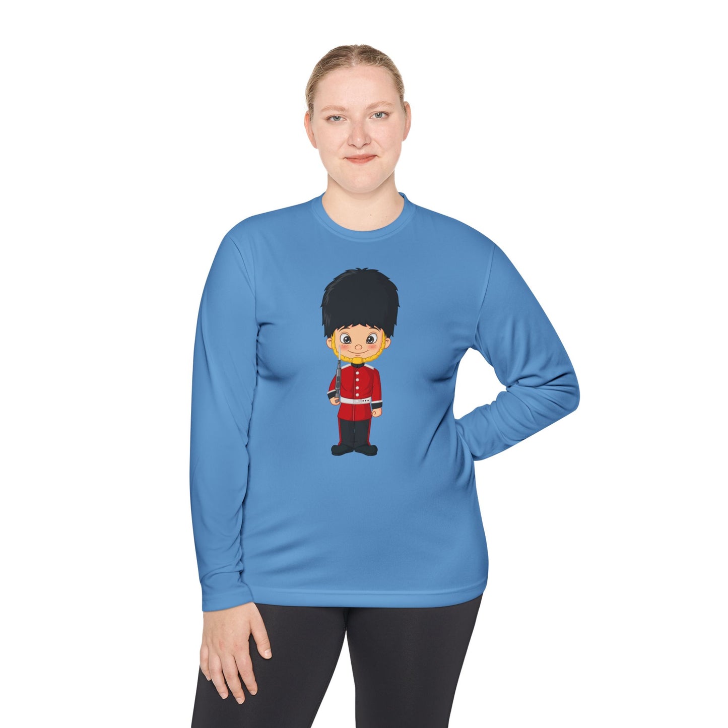 Unisex Long Sleeve Tee - Cartoon Guard - British Royal Guard - Iconic Symbol of Tradition and Honor