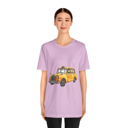 Unisex Jersey Short Sleeve Tee - Trendy British Vintage Car