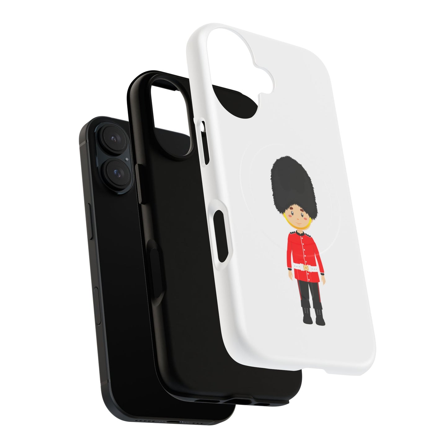 Tough Magnetic Phone Cases with Royal Guard Design - Fun Gift for Kids, Phone Protection, Unique Accessories, Birthday Present, Holiday Gift