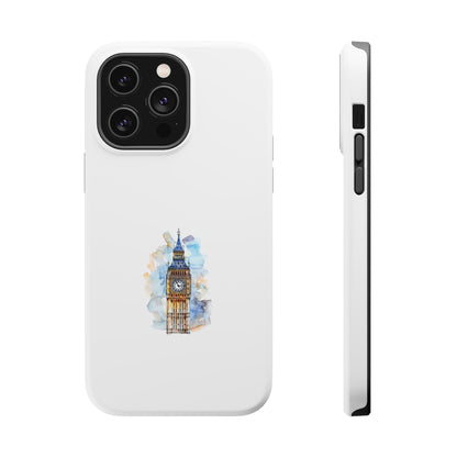 Artistic Magnetic Phone Cases with Iconic Designs, Unique Cell Phone Cover, London Tower Case, Gift for Travelers, Customizable Art Cases
