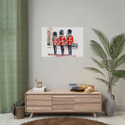London Guard Roll-Up Posters, British Soldier Art Prints, Home Decor, Travel Gifts, Wall Art for Various Occasions