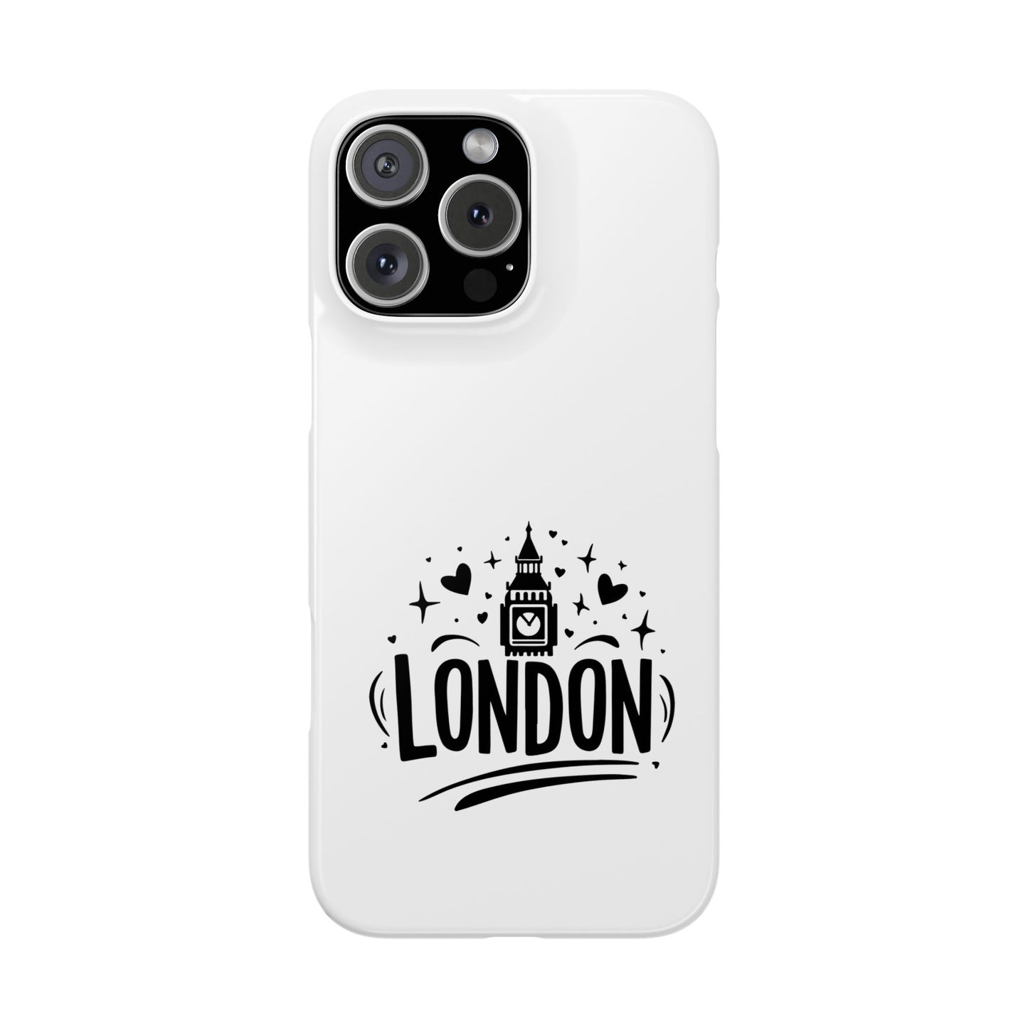 London-Inspired Slim Phone Case, Travel Gift, Custom Phone Cover, Unique Mobile Accessory, London Souvenir, Ideal for Tourists