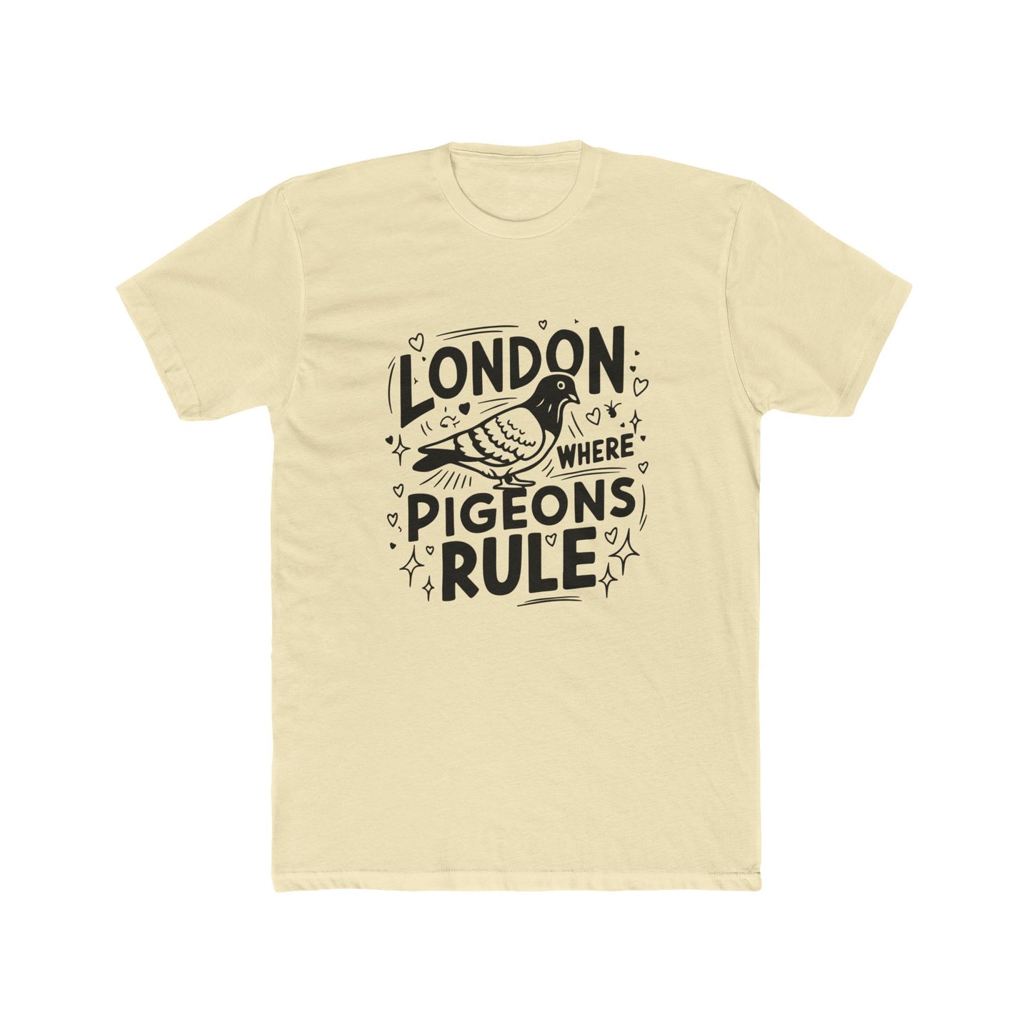 Pigeons Rule in London Unisex Cotton Crew Tee