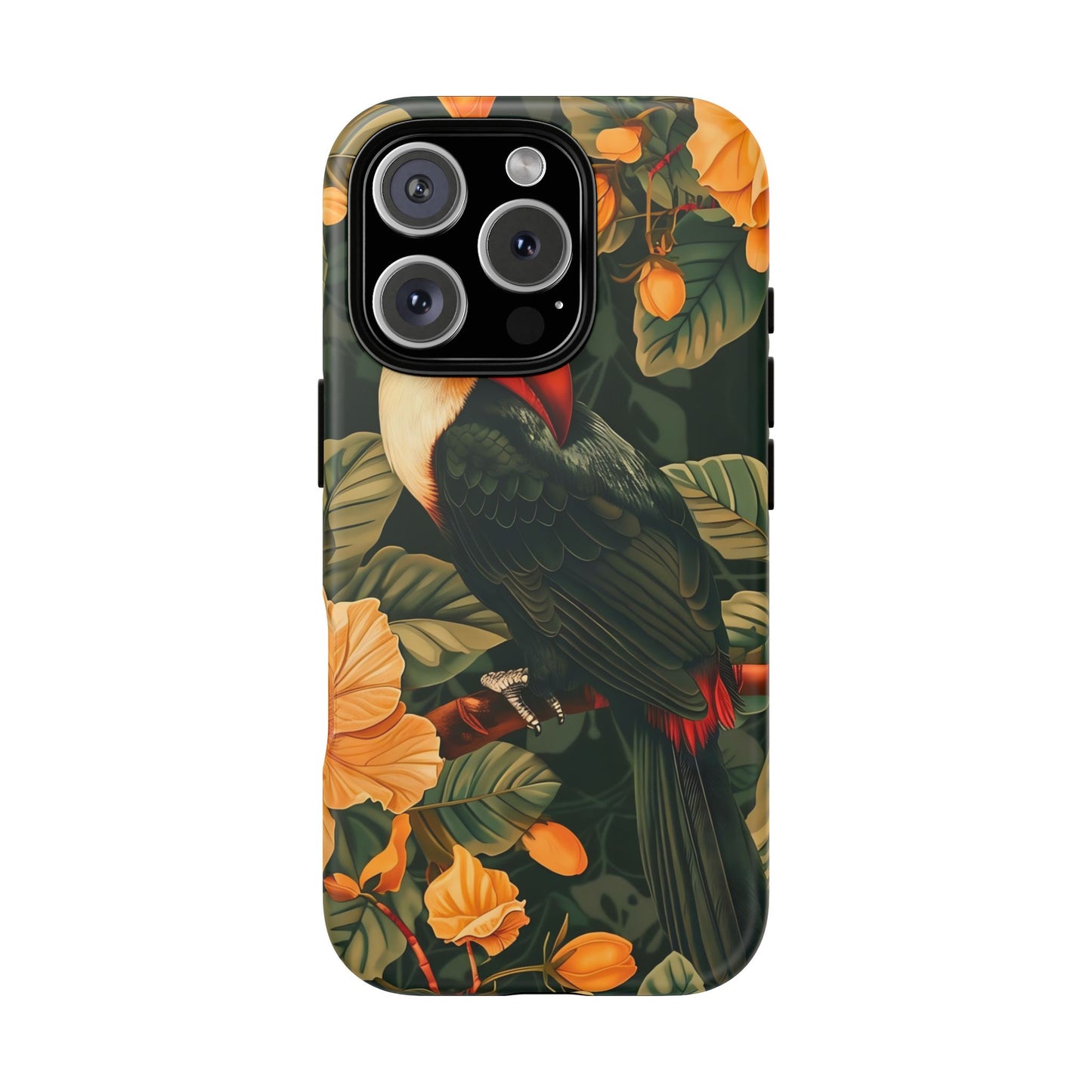 Tropical Toucan Phone Case, Exotic Bird Cover, Nature Lover Gift, Eco-Friendly Design, Customizable Tech Accessory