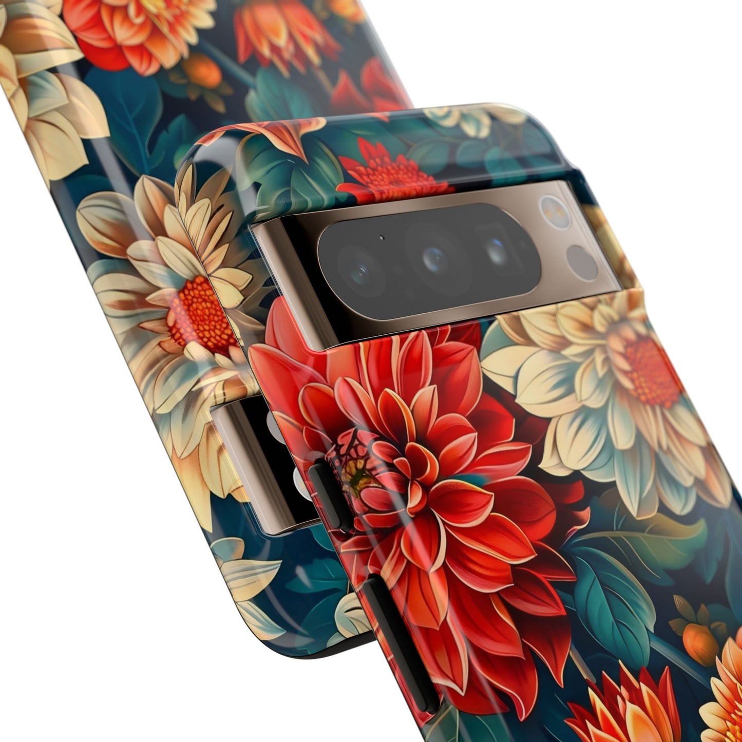 Floral Phone Case - Vibrant Tough Cases, Stylish Floral Cell Phone Cover, Gift for Her, Trendy Phone Accessory, Flower Design