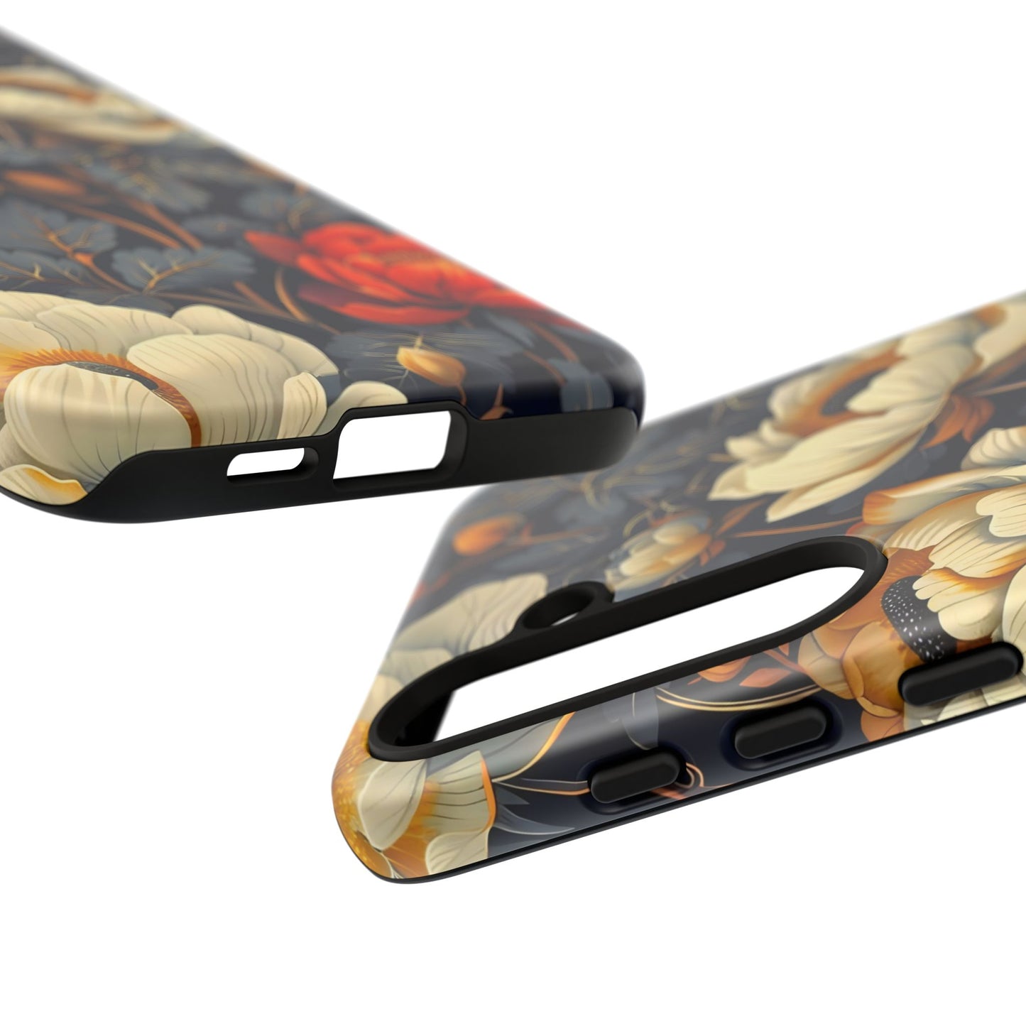 Floral Phone Case - Tough Cases, Stylish Mobile Cover, Flower Design, Holiday Gift, Trendy Accessory, Eco-Friendly Case