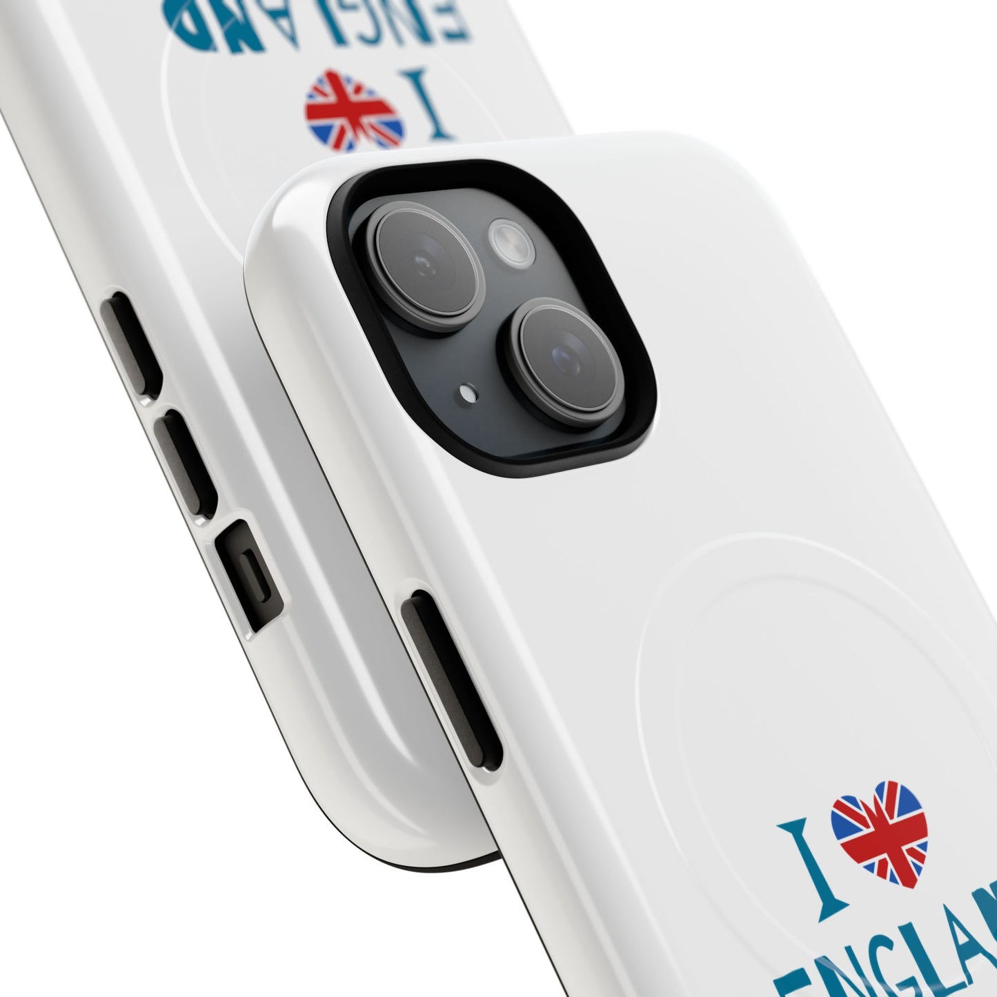 I Love England Magnetic Phone Case | Tough Protective Cover, Travel Gift, Souvenir for England Lovers, Personalized Phone Accessories