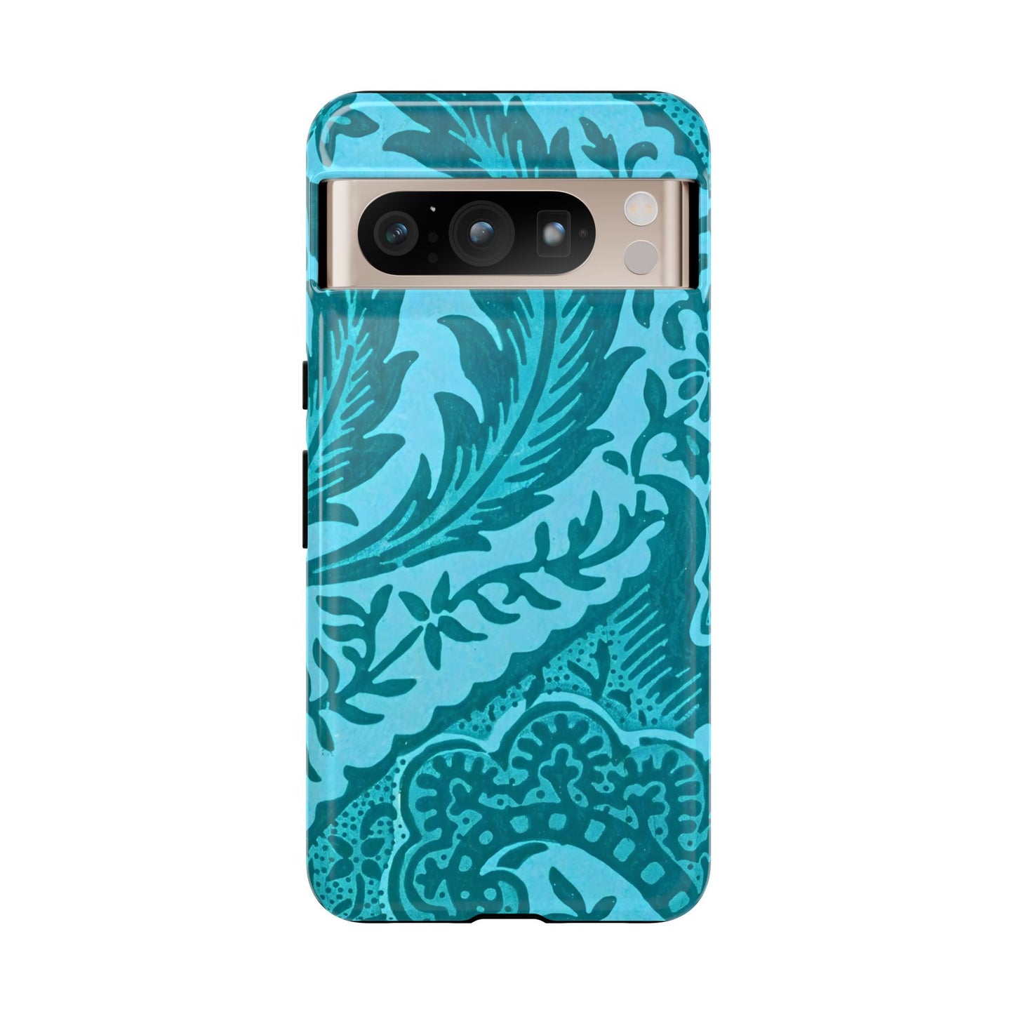 Protective Phone Case with Elegant Teal Design, Tough Cases, Floral Phone Cover, Stylish Smartphone Protection, Gifts for Her, Trendy [...]