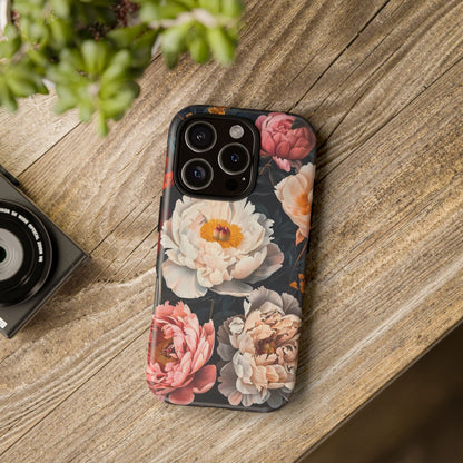 Floral Phone Case, Tough Phone Cover, Flower Design, Unique Gift for Her, Trendy Accessory, Spring Decor
