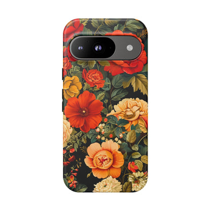 Floral Phone Case, Tough Cases, Decorative Tech Accessories, Gift for Her, Nature Lover Gift, Boho Style Case, Spring Floral Cover