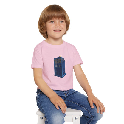 Whimsical TARDIS Toddler T-Shirt - Perfect for Little Whovians!